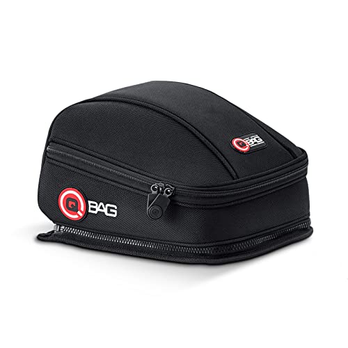 QBag Motorradtasche Hecktasche 03 - Formstabile Beifahrertasche, Einfache Befestigung, Positionierbarer Raumteiler, Netzfach und Schlüsselhaken -100% Nylon