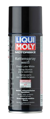 LIQUI MOLY Motorbike Kettenspray weiß | 400 ml | Motorrad Haftschmierstoff ohne Kupfer | Art.-Nr.: 1591