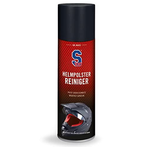 Dr. Wack - S100 Helmpolster-Reiniger 300 ml I Premium Helm-Reiniger für Innen I Helm-Desinfektion & Geruchsentfernung I Hochwertige Motorradpflege –