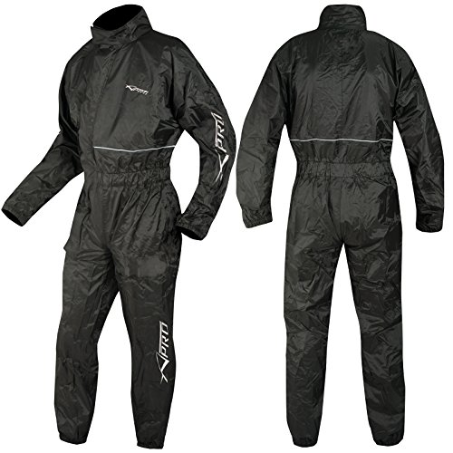 A-Pro Motorcycle Motorbike Waterproof Rain Suit Over One 1 pc Trousers Jacket L