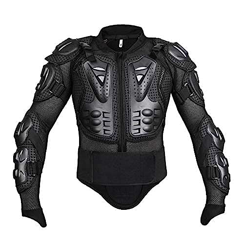 Body Schutz Motorrad Jacke Guard Motorrad Motorcross Armour Armor Racing Kleidung Schutz Gear (Schwarz, M)