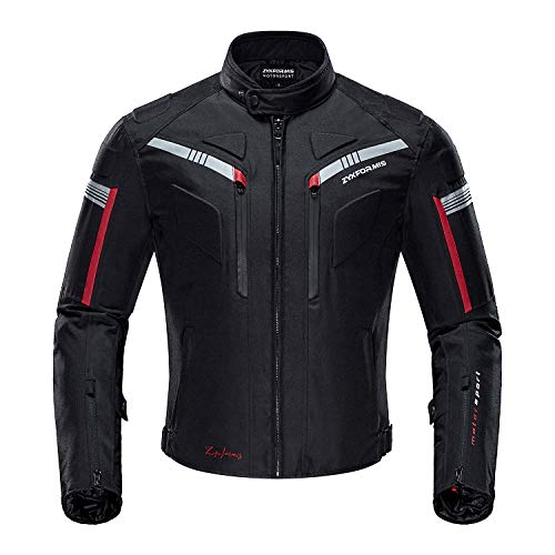 Zyxformis Motorradjacke Herren Motorradjacke wasserdicht winddicht mit Protektoren Jacke für den Sommer Winter