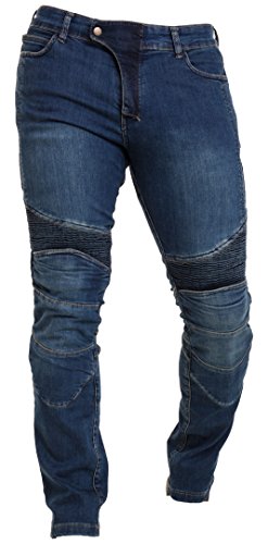 Qaswa Herren Motorradhose Herren Jeans Motorrad Hose Motorradrüstung Schutzauskleidung Motorcycle Biker Pants