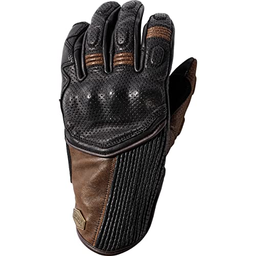 Spirit Motors Motorradhandschuhe kurz Motorrad Handschuh Retro-Style Lederhandschuh 2.0 kurz braun 9,5, Herren, Chopper/Cruiser, Ganzjährig