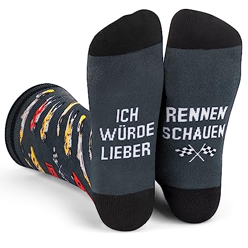 Ich Würde Lieber Ein Lustiges Socken Geschenke für Männer und Frauen - Rennen