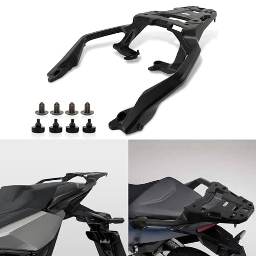 Gepäckträger Hinten,PSLER Motorrad-hinterer Gepäckbrücke, Motorradzubehör für X-ADV 750 Forza 750 NC 750 2021 2022 2023 2024(Schwarzes)