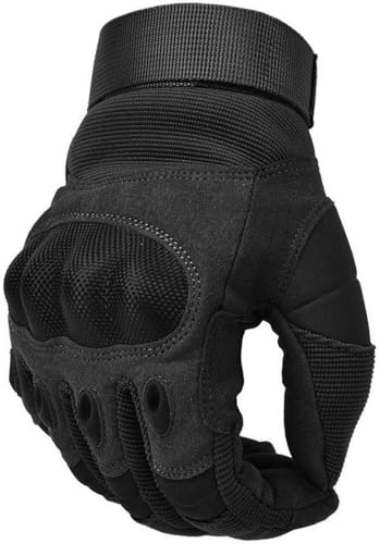 COZOME Motorradhandschuhe Herren, Touchscreen Handschuhe Motorrad Sommer, Schutzhandschuhe für Motocross, Roller, Moped, Mofa, Quad, Paitball, ATV, Mountainbiken (L, Schwarz)