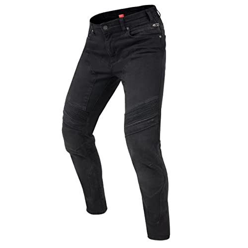 REBELHORN Eagle III Motorradjeans Herren | Aramidfaser Futter | Knie und Hüftprotektoren SAS-TEC | Slim Fit