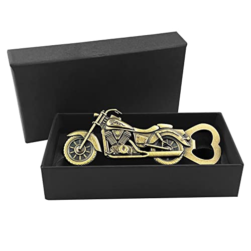 Relota Flaschenöffner Zinklegierung, Flaschenöffner Personalisiert Bronze Vintage Motorrad Bier öffner Tragbare Durable, Kapselheber Auto Lustige Gadget Geschenke für Papa und Freund