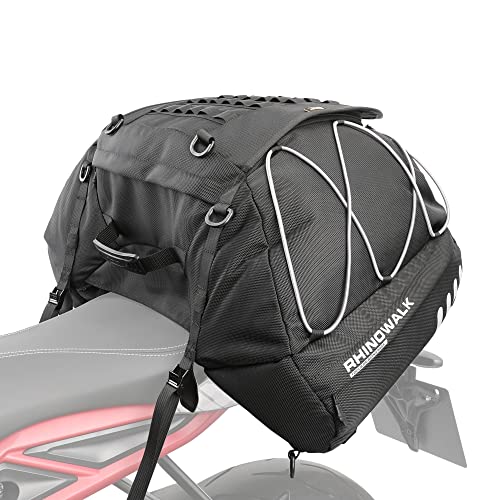 BAIGIO Erweiterbar Hecktasche Motorrad 35-50L Gepäckrolle Motorrad Sitztasche Wasserdicht Motorradtasche Gepäcktasche Rücksitztasche Gepäckträgertasche Tasche hinten