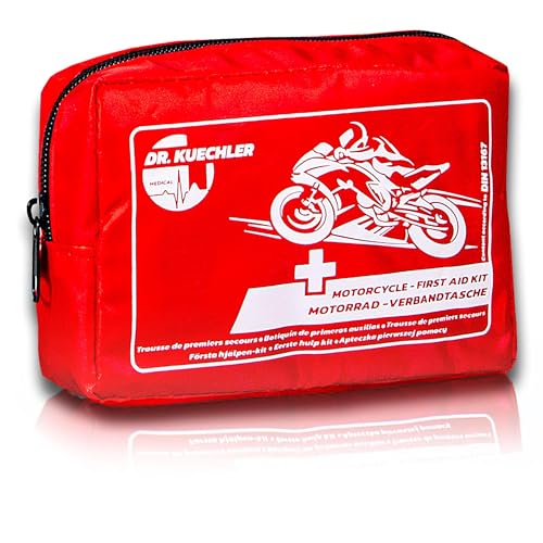 DR.KUECHLER MEDICAL Motorrad, Quad, Vespa, Fahrrad Verbandstasche, Verbandskasten, Mini Motorrad Set, Verbandtasche, Erste Hilfe Set Motorrad, Zubehör