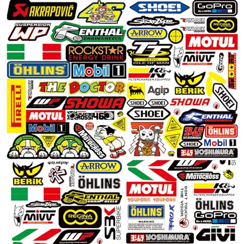 DabbOo 3 StüCk Auto Sticker Motocross Aufkleber Monster Aufkleber, Wetterfeste Vinyl Aufkleber, Sport Fan Aufkleber FüR MotorräDer Elektrofahrzeuge, Rennwagen, Skateboard, Helme Usw