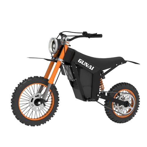 GUNAI GN21 Elektro-Dirt-Bike mit 48 V 21 Ah Elektrischem Mountainbike für Erwachsene, All-Terrain-Reifen,Mechanische Scheibenbremsen