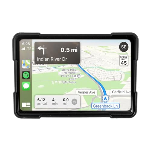 5 Zoll Motorrad Carplay Android Auto GPS Navigation System Wireless GPS für Motorcycles Wasserdicht Dual Bluetooth