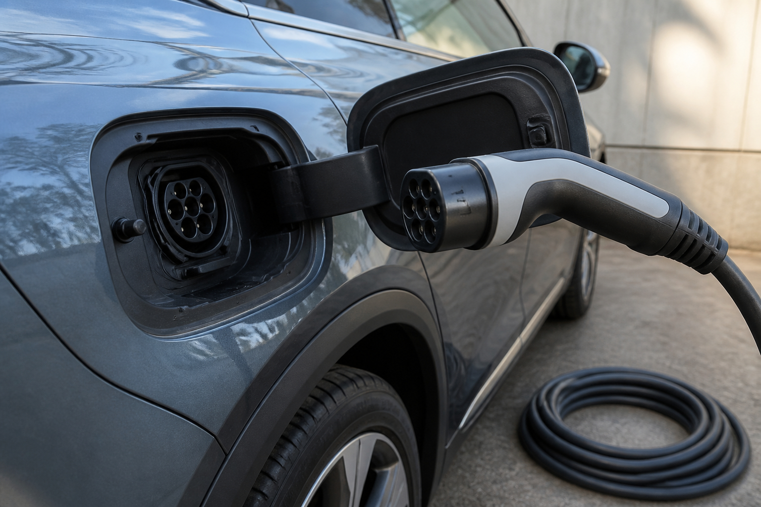 Typ-2-Ladekabel am Plug-in-Hybrid prüfen