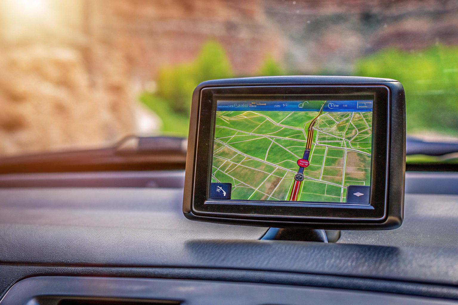 Das TomTom Pkw Navi GO 620 zeigt eine Karte auf seinem Display. TomTom Pkw Navi GO 620 mit Kartenanzeige