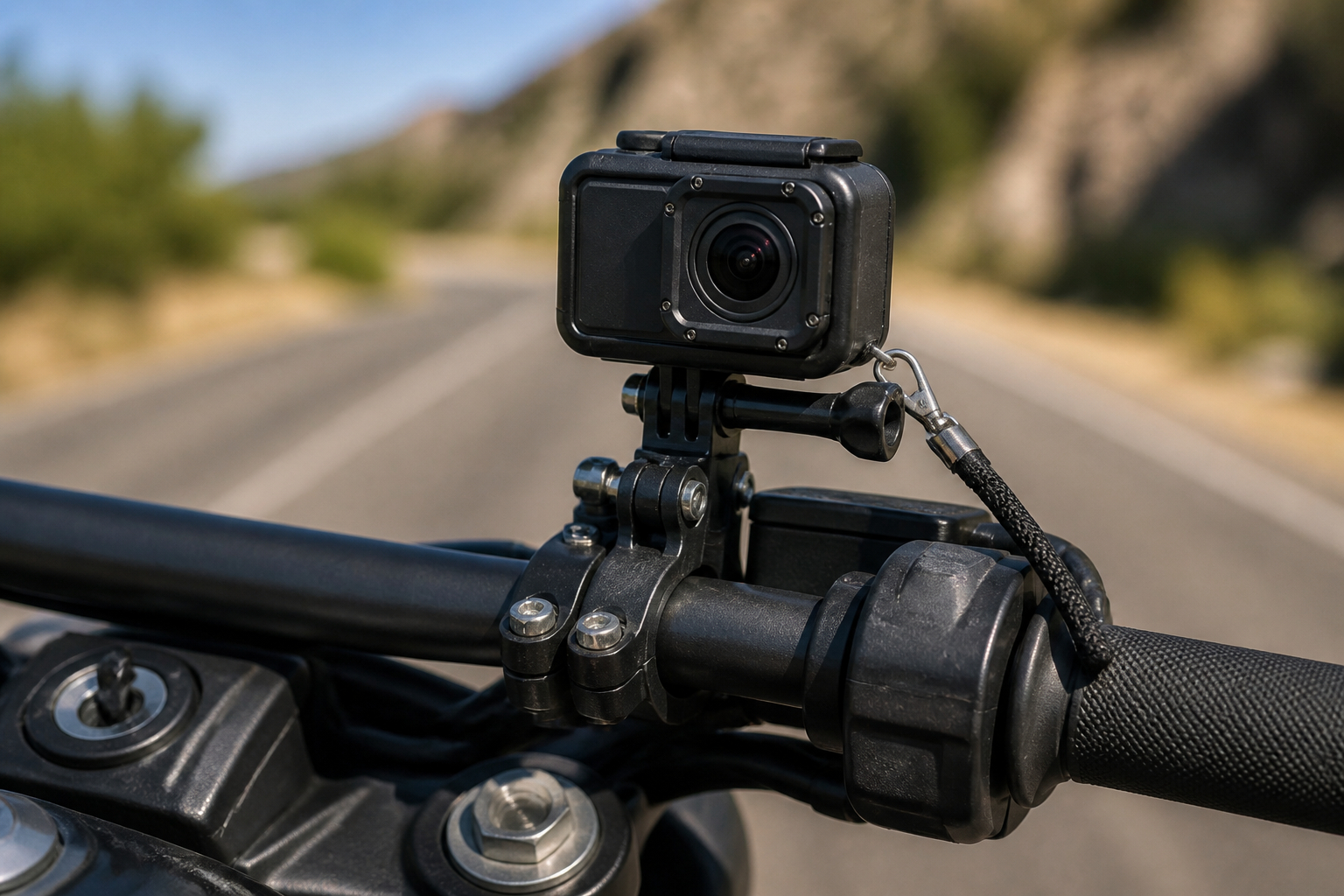 Actioncam vibrationsarm am Motorradlenker befestigen