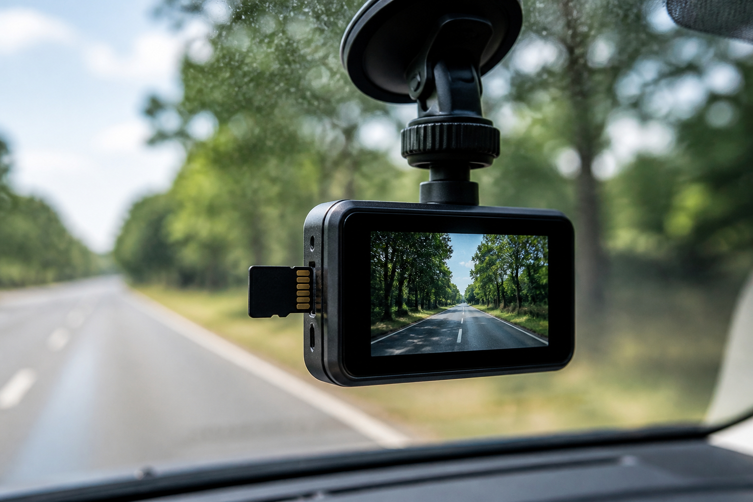Dashcam mit Speicherkarte für zuverlässige Videoaufnahmen