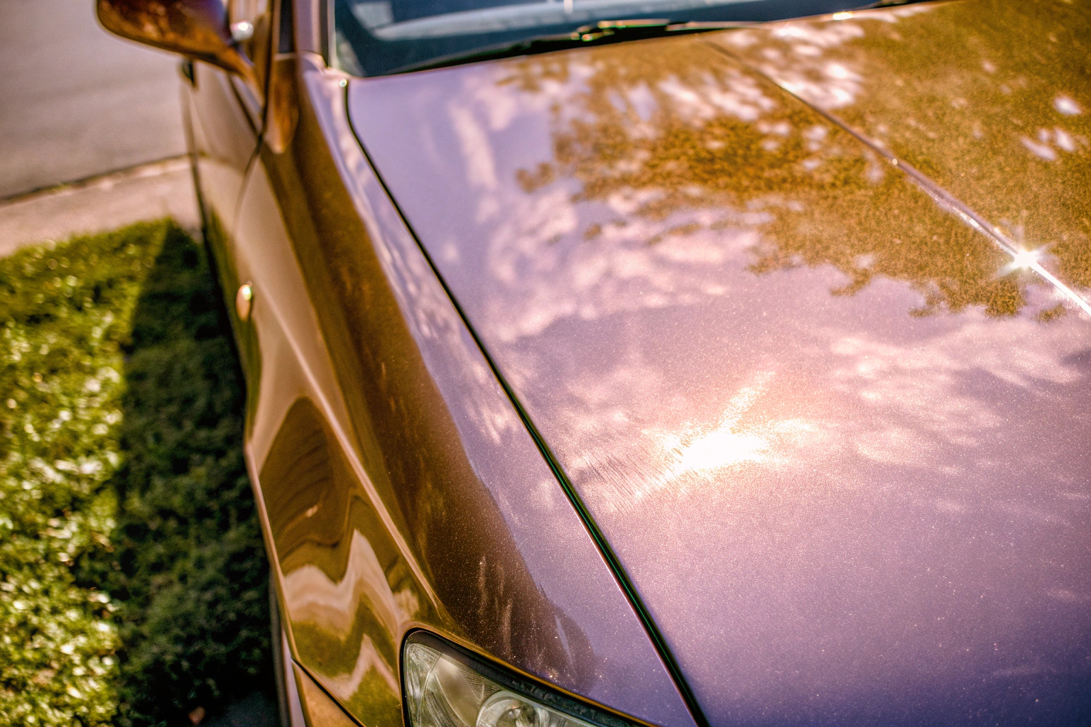 UV-Strahlung Auto Lack