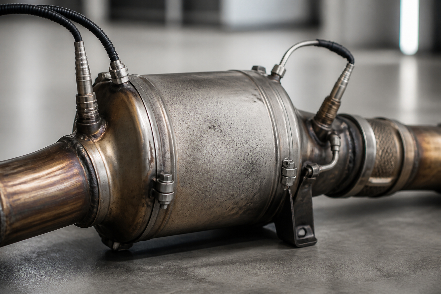 Dieselpartikelfilter im Abgasstrang eines Autos