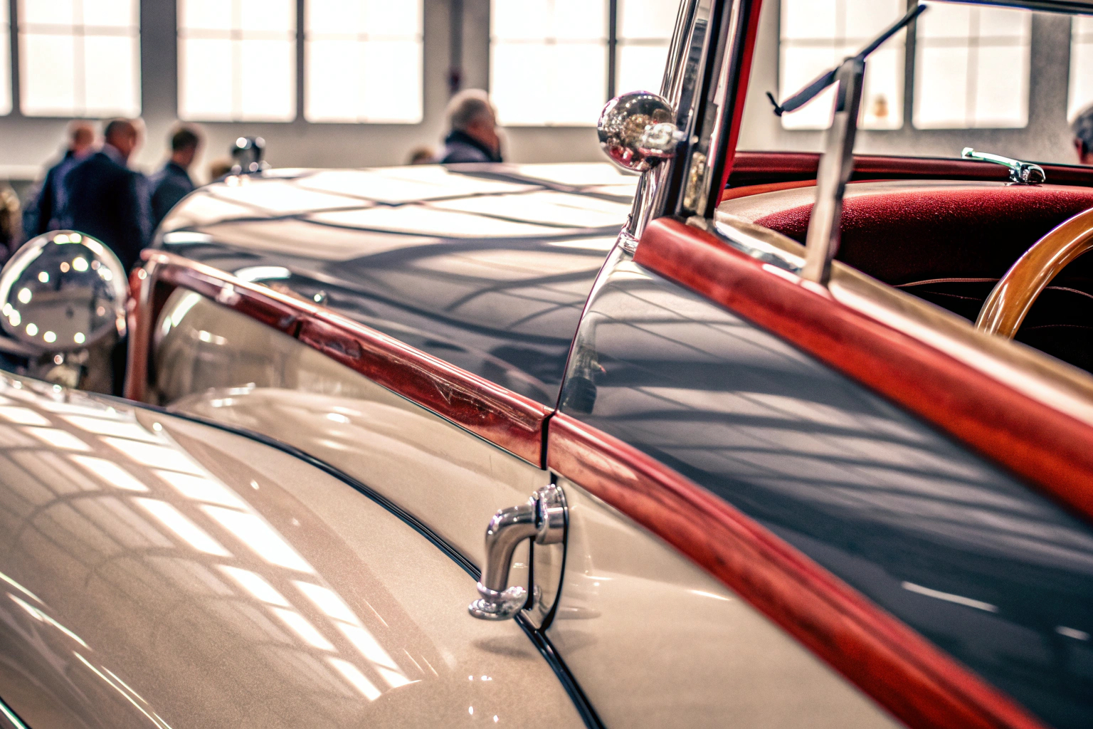 Oldtimer auf einer Messe