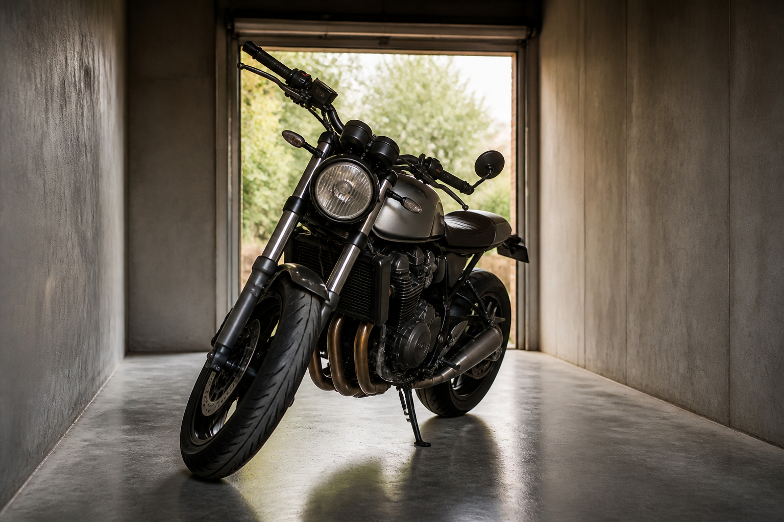 Korrekte Körperhaltung beim Motorrad rangieren