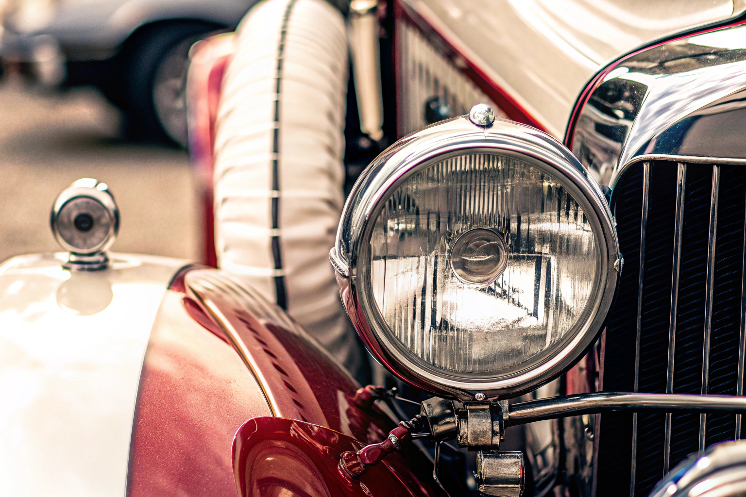 Restaurierter Oldtimer-Motor