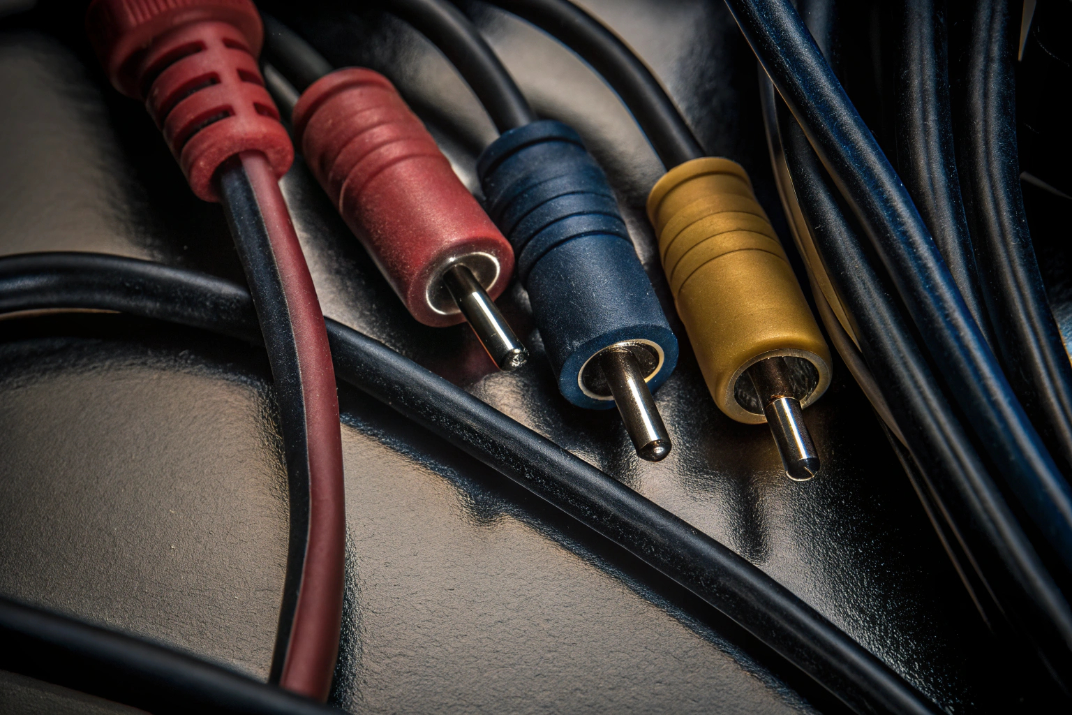 Detailaufnahme von T-Tap Elektrischen Steckverbindern in verschiedenen Farben und Größen. T-Tap Elektrische Steckverbinder