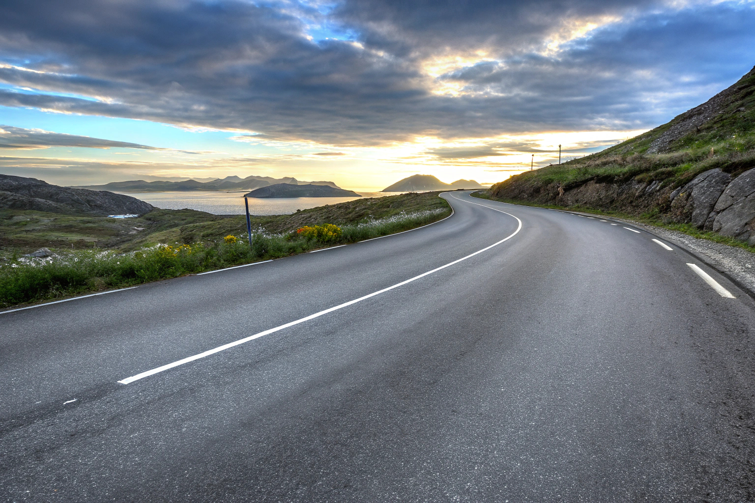 Norwegische Straße Panorama