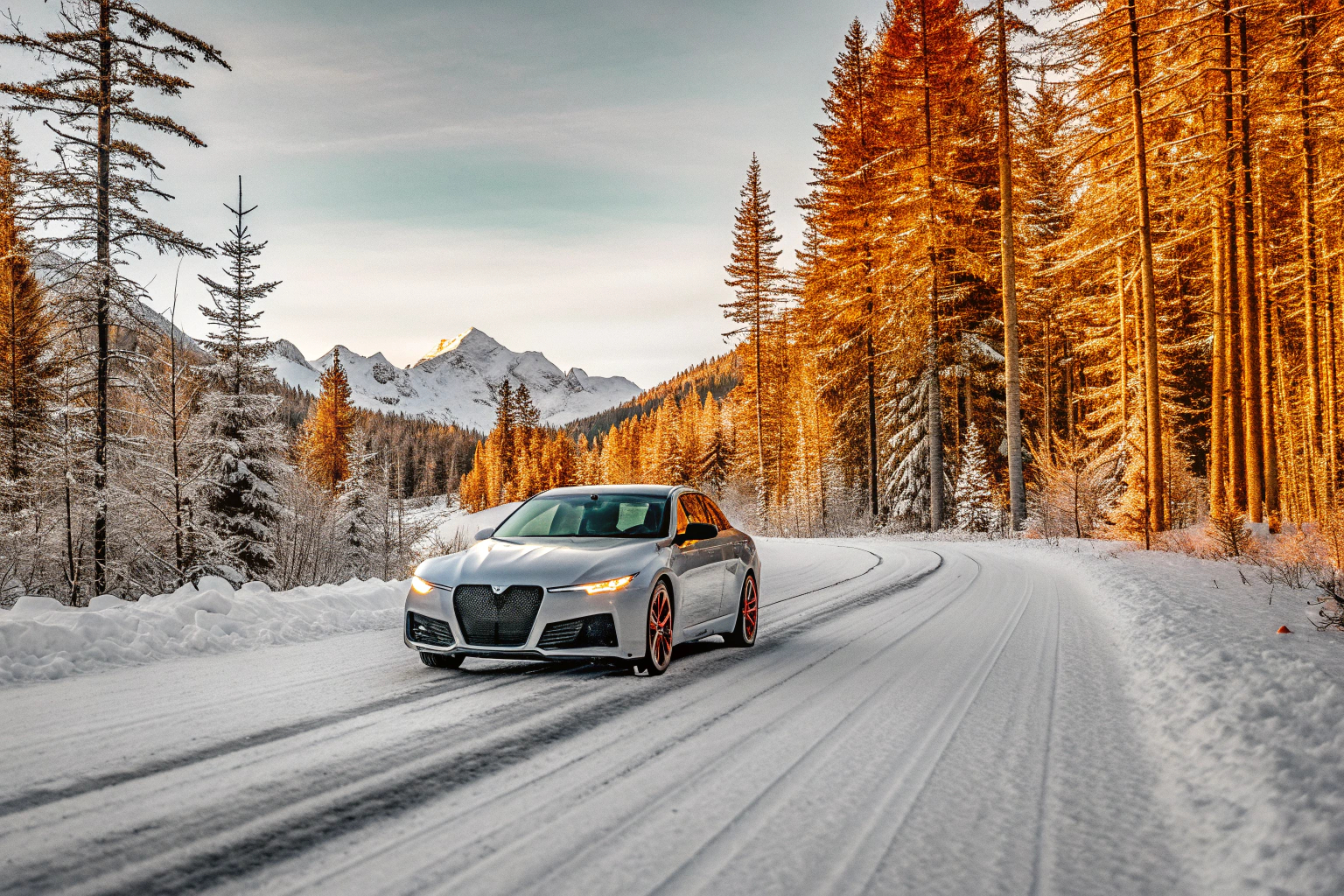 Auto im Schnee