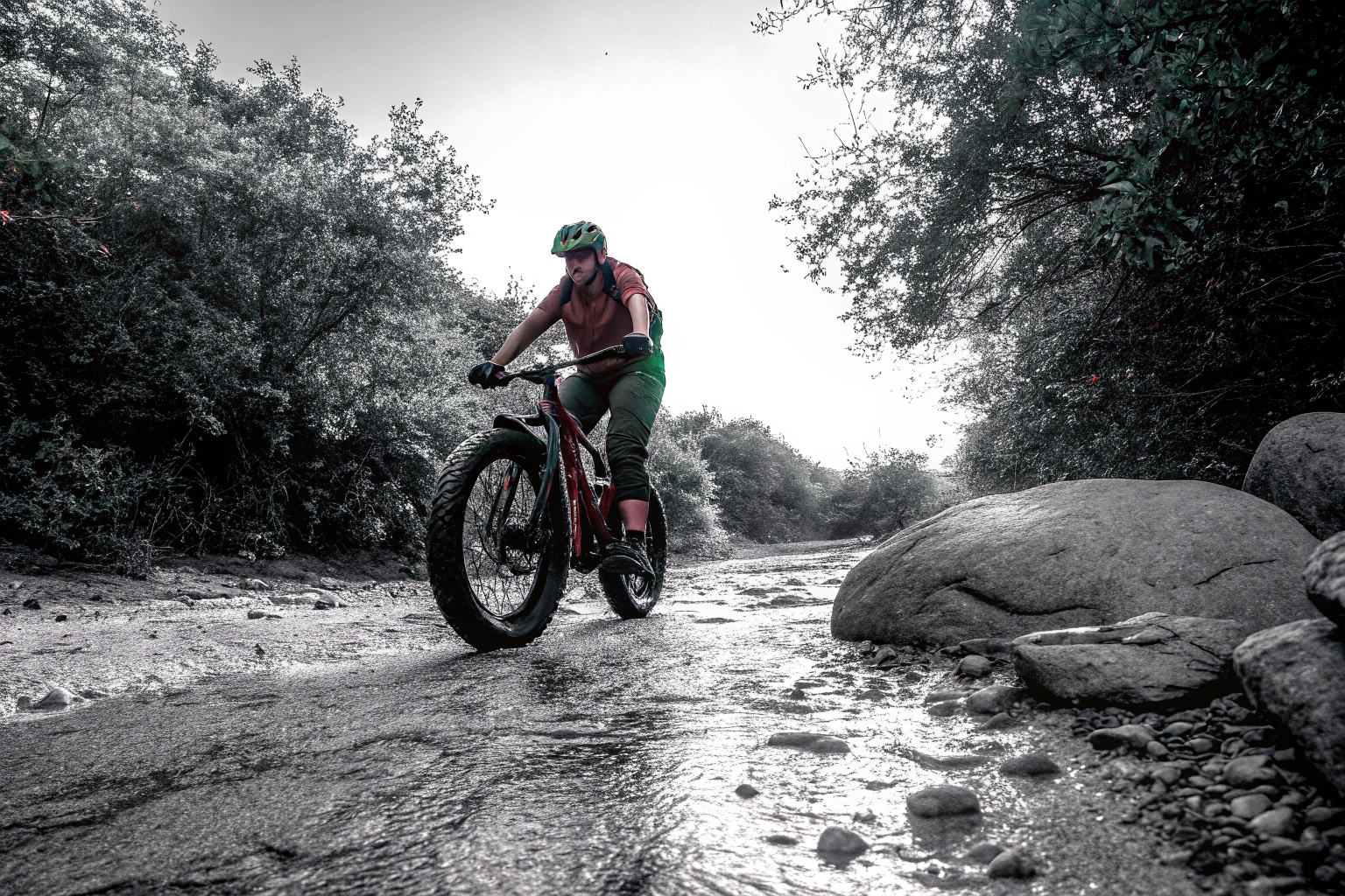 E-Bike auf Offroad-Gelände