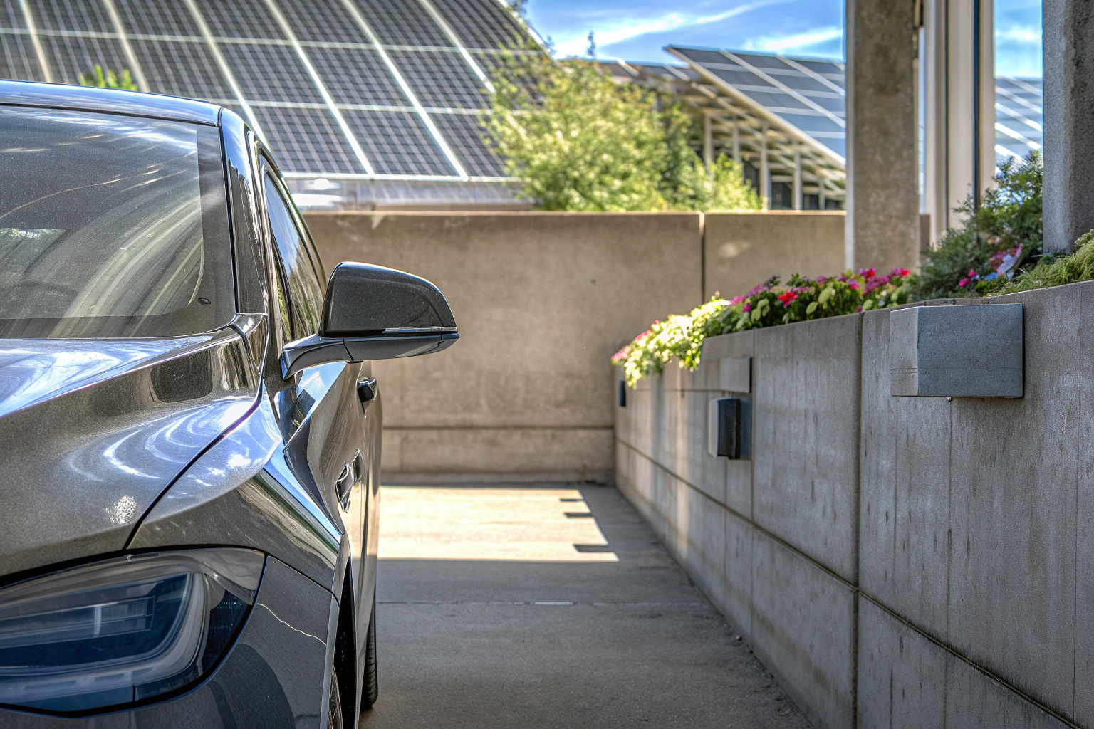 Elektroauto an Ladestation