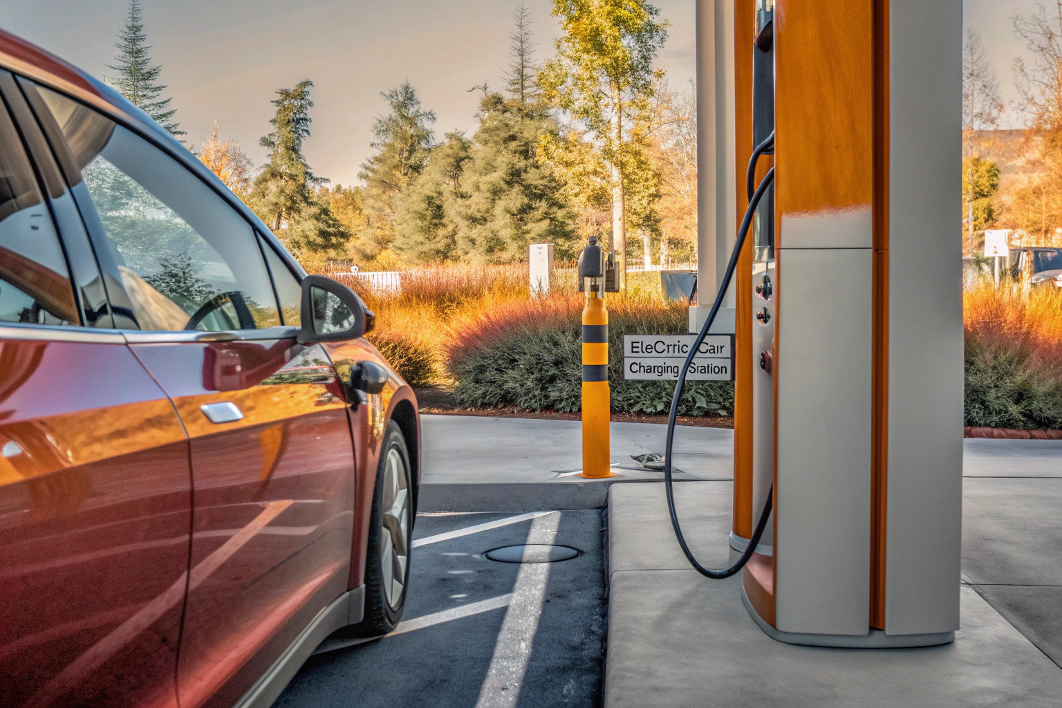 Elektroauto an Carsharing-Station
