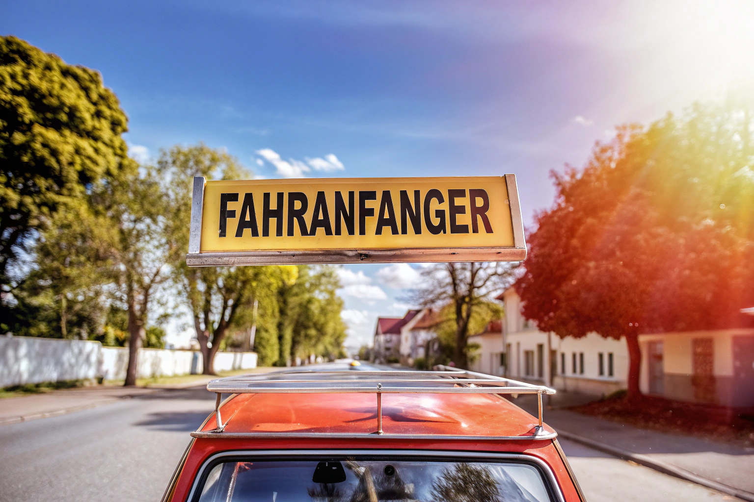 Fahranfänger Auto mit Magnetschild