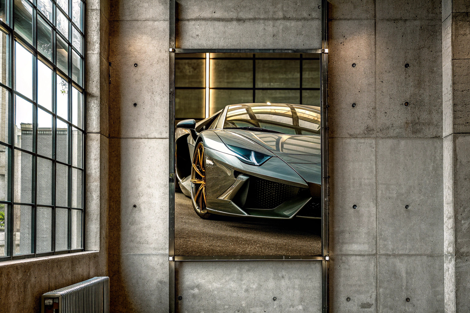 Futuristisches Supersportwagen-Poster