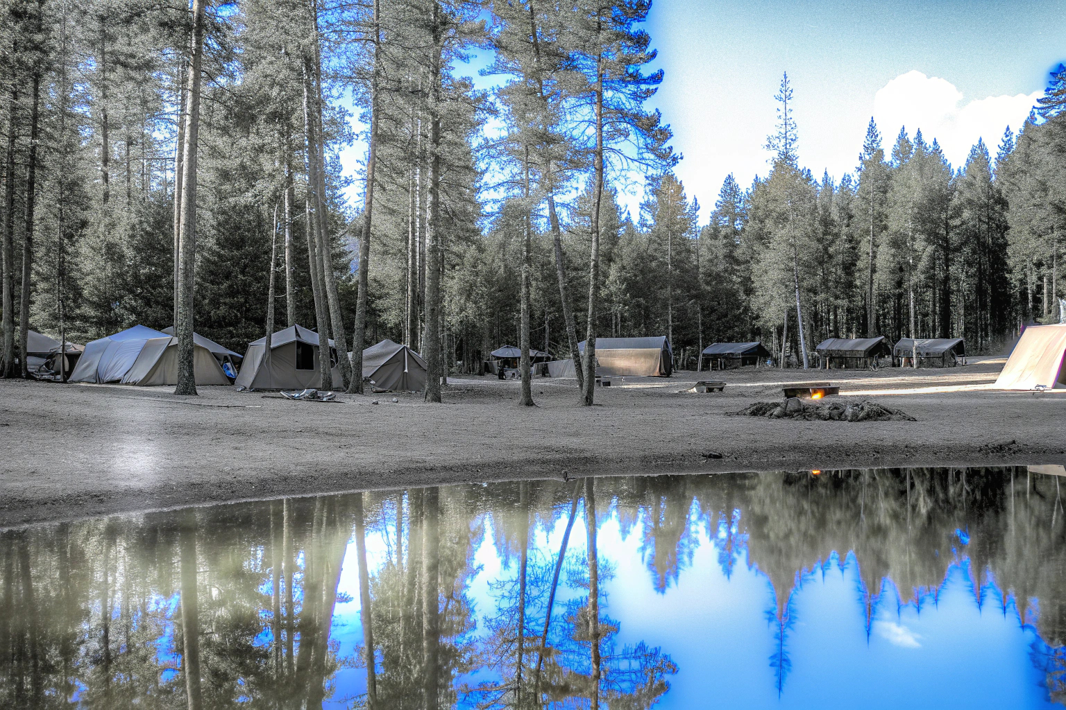 Natur-Campingplatz in Deutschland