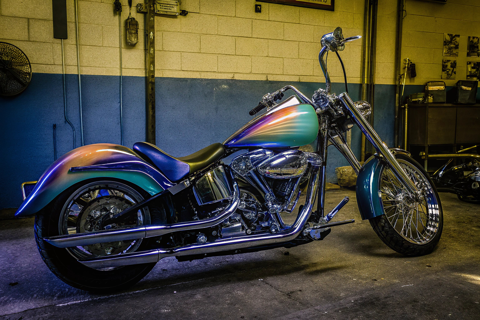 Custom-Painted Motorrad