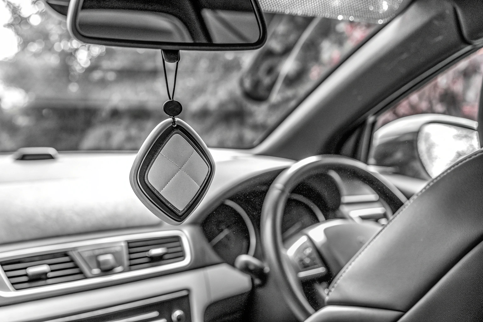 Ein luxuriöser Auto-Lufterfrischer, der im Fahrzeug platziert ist und für einen angenehmen Duft sorgt. Luxus Auto-Lufterfrischer