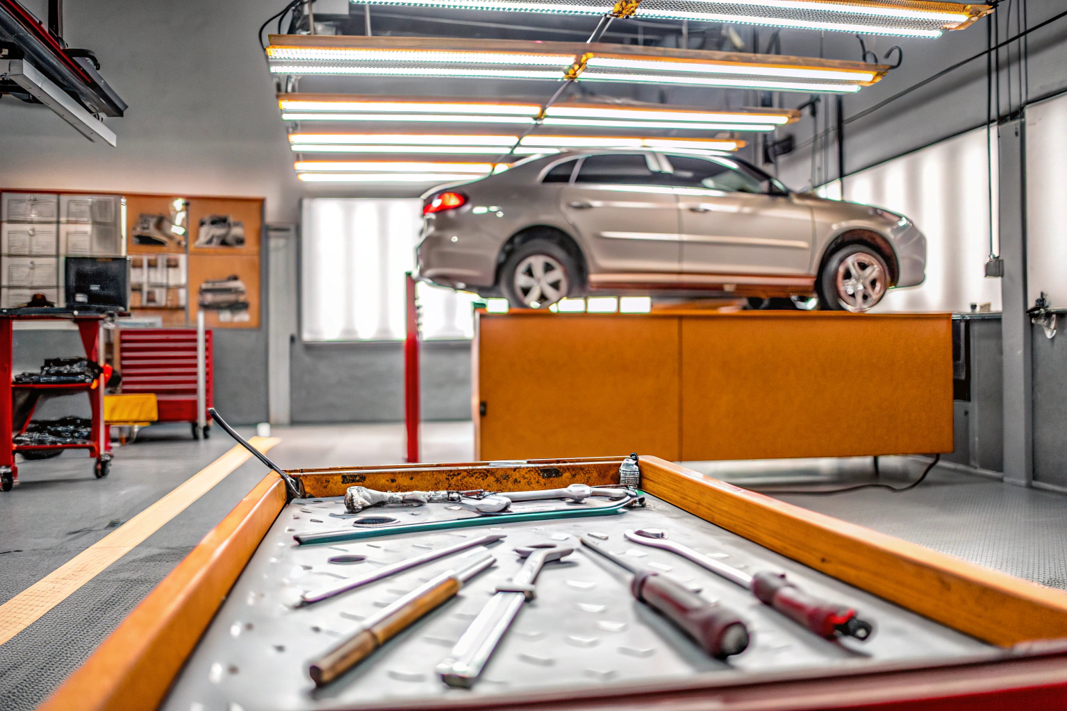 Mechaniker in der Werkstatt