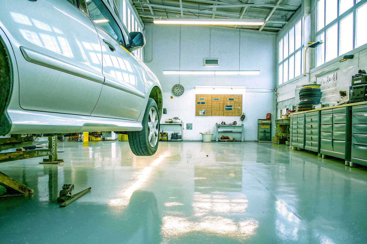 Mechaniker in einer Werkstatt
