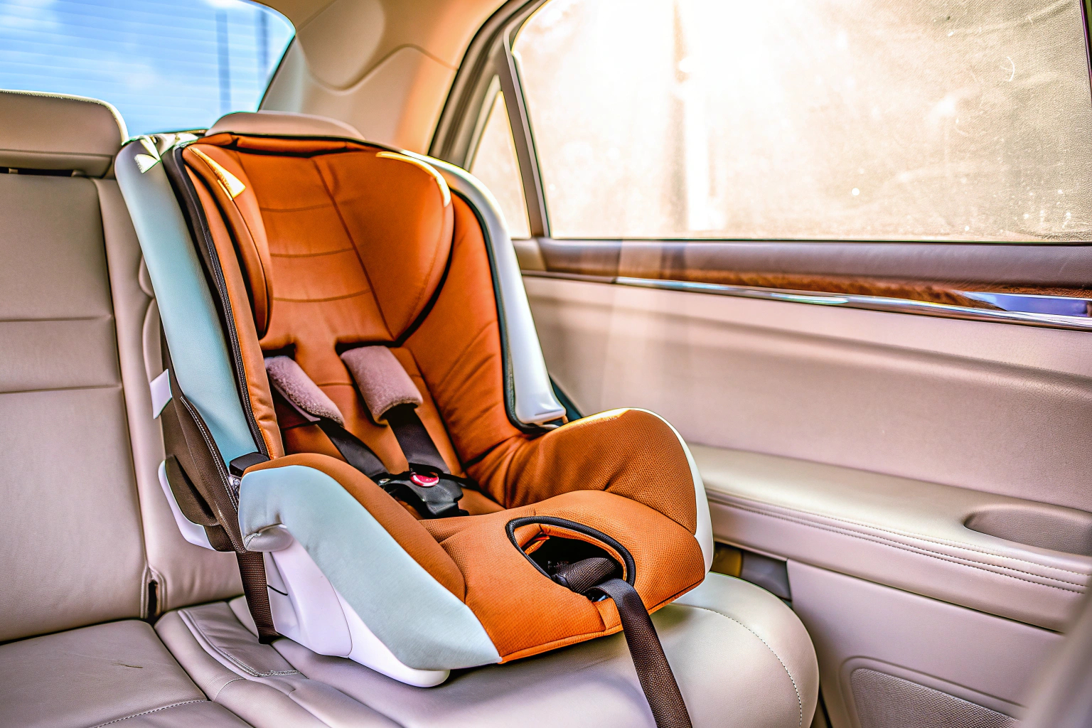 Moderner Kindersitz im Auto