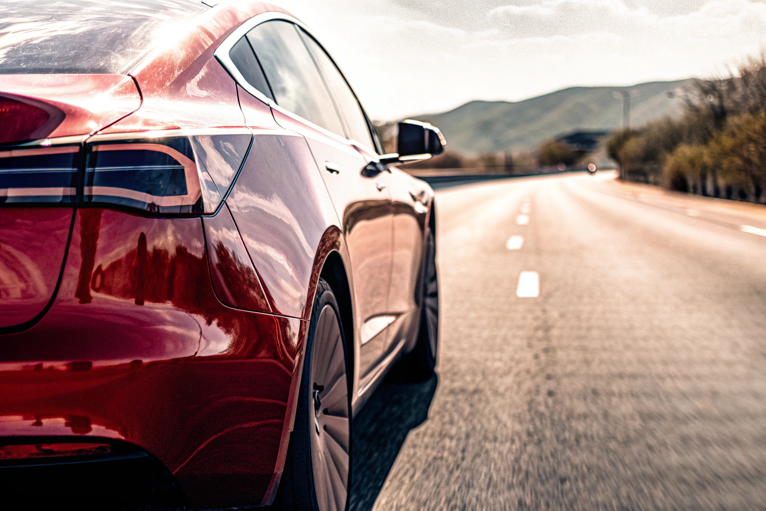 Modernes Auto mit fortschrittlichen Technologien