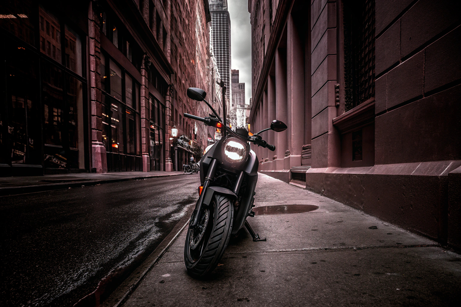 Modernes elektrisches Motorrad