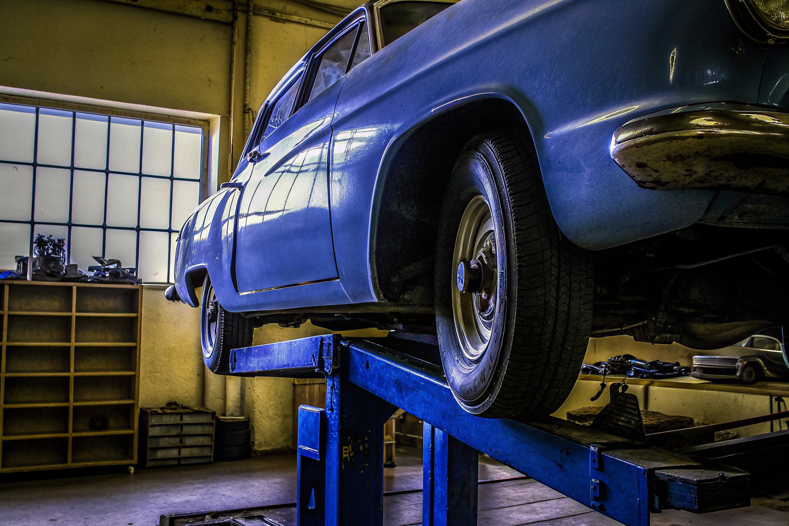Oldtimer in Werkstatt