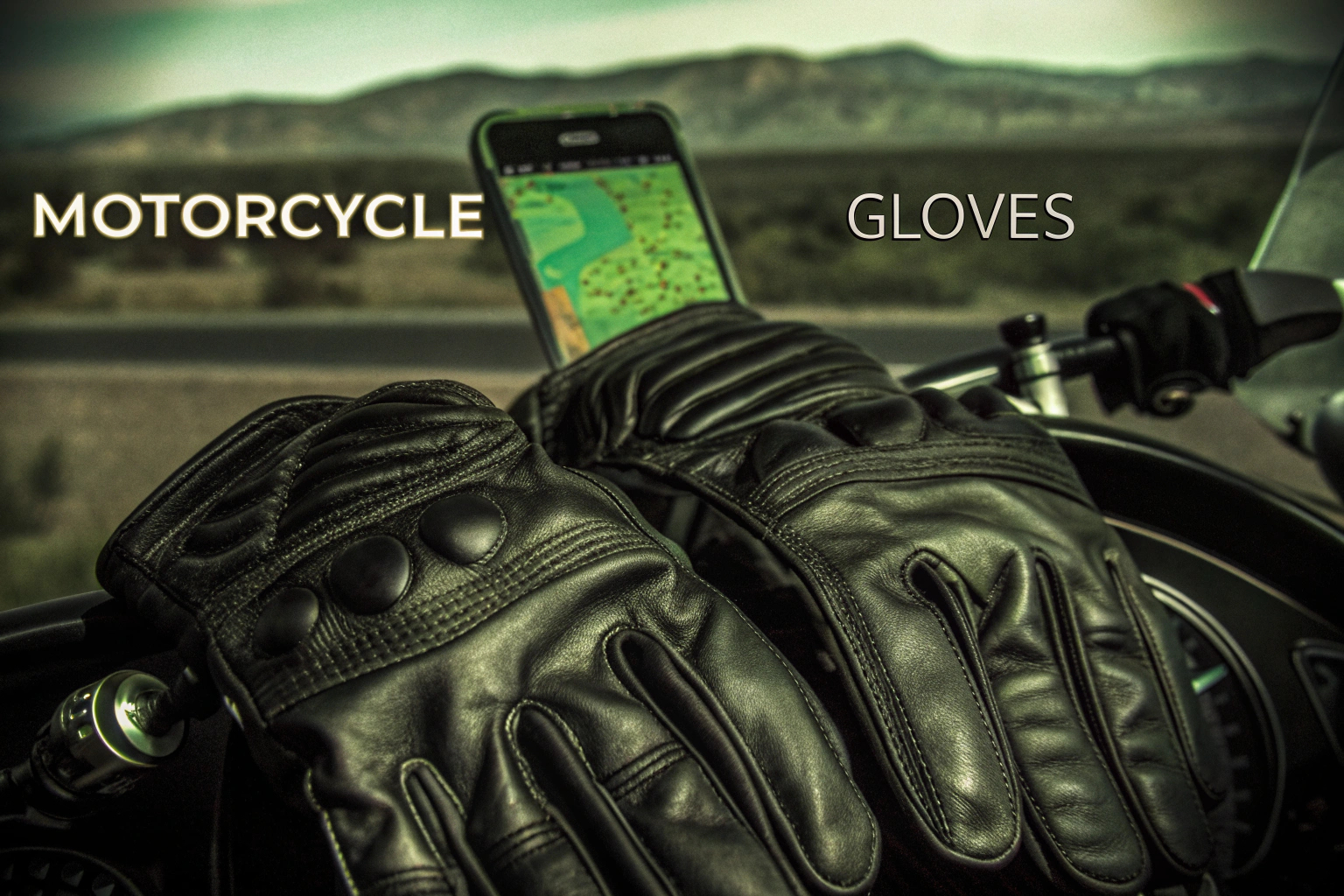 Motorradhandschuhe mit Touchscreen-Funktion