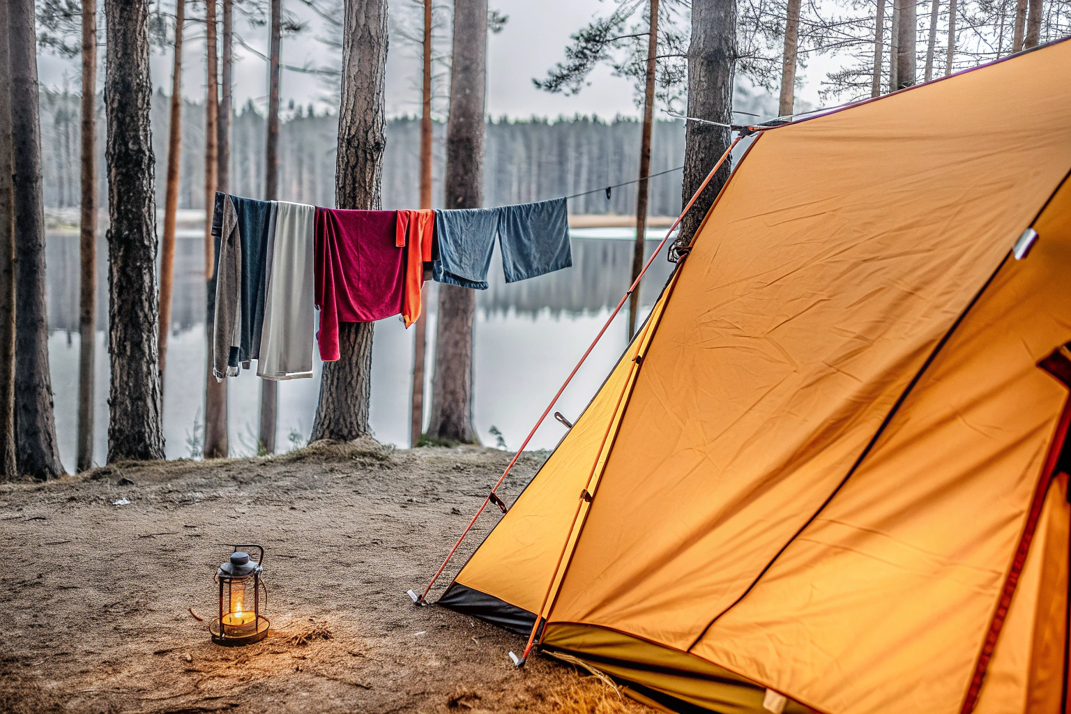 Campingzubehör im Einsatz