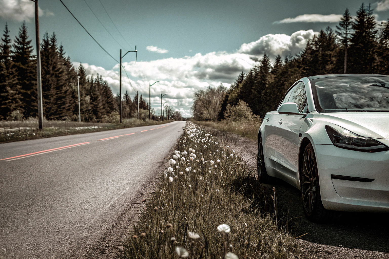 Probefahrt mit Elektroauto
