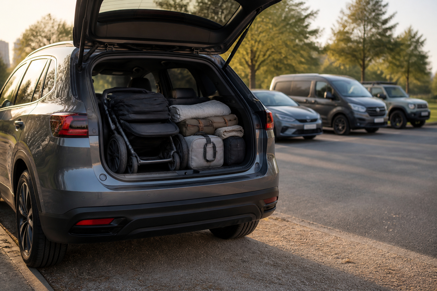 Fahrprofil einer Familie bei der Wahl zwischen Auto-Abo und Leasing