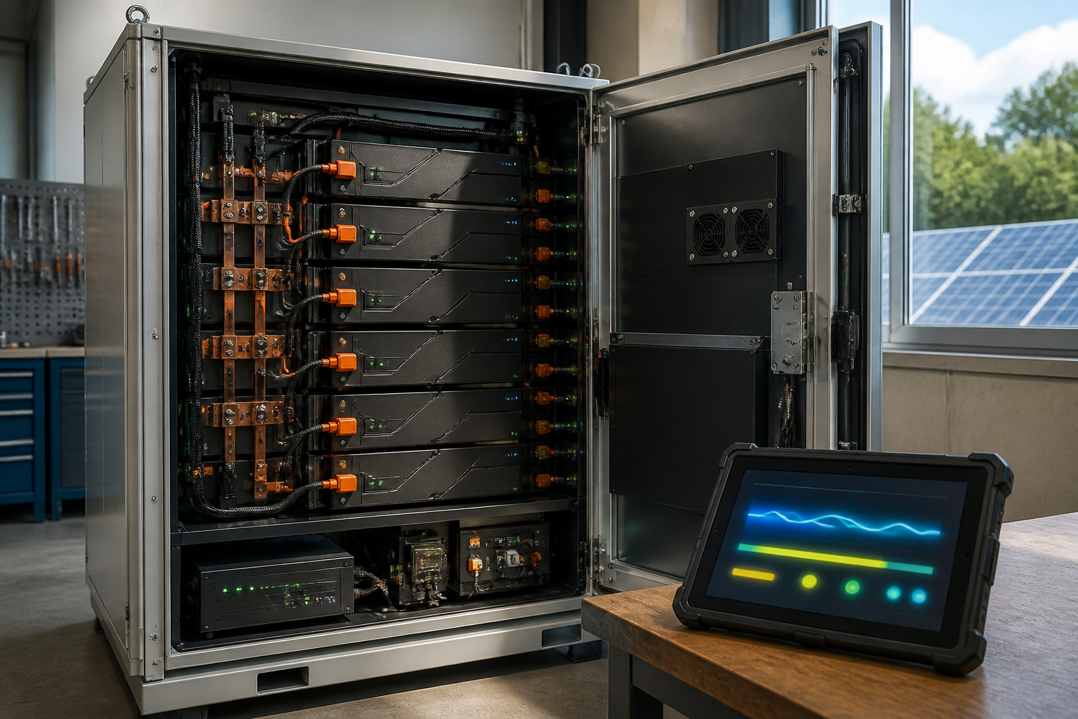 Technische Überwachung eines Second-Life-Batteriespeichers