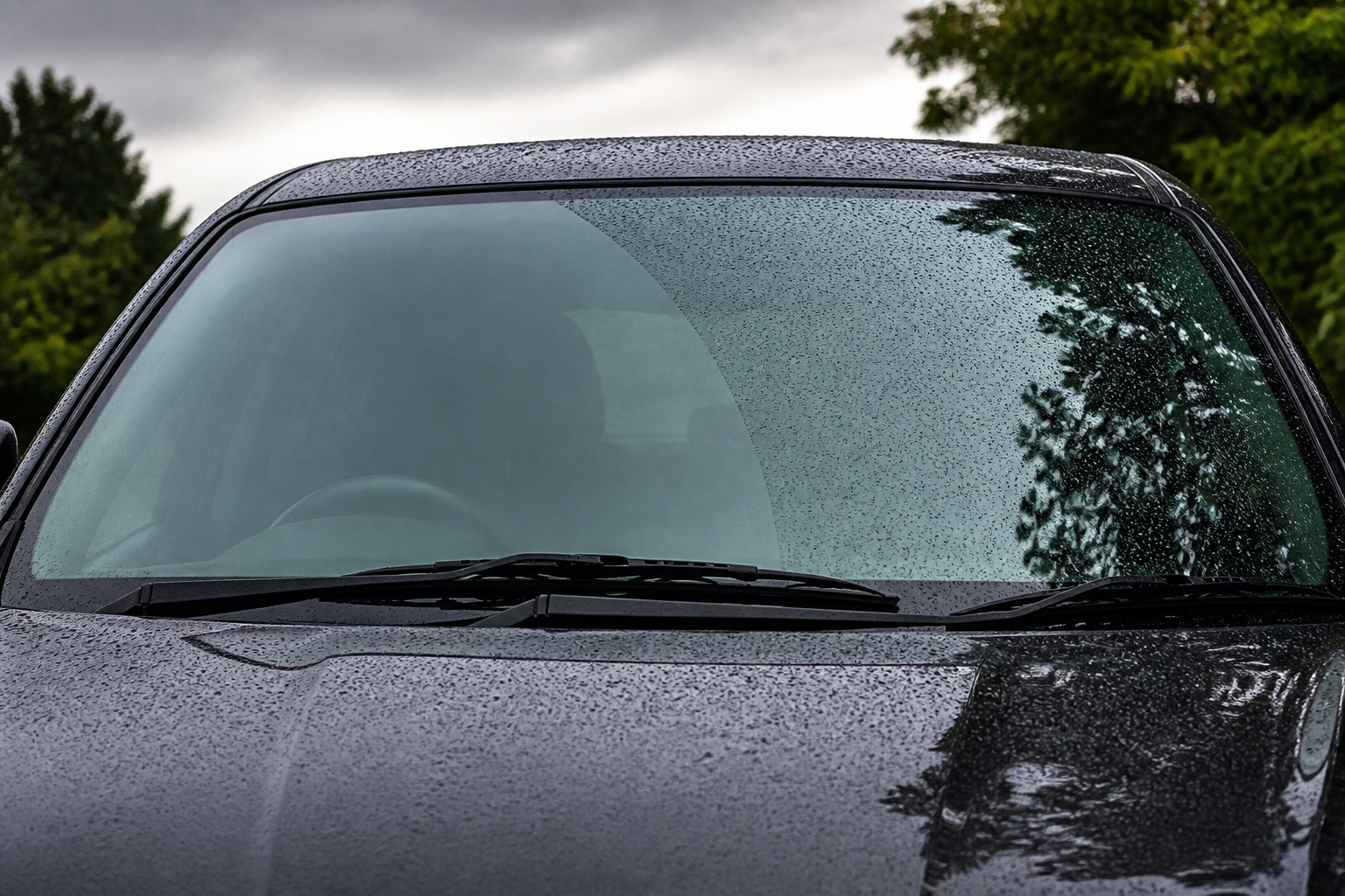 Klare Sicht durch gepflegte Scheibenwischer bei Regen